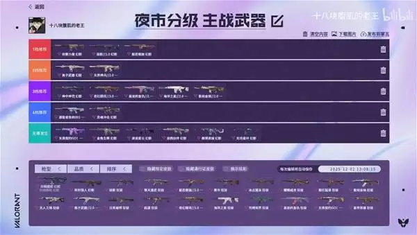 无畏契约国服第12期夜市皮肤分级推荐