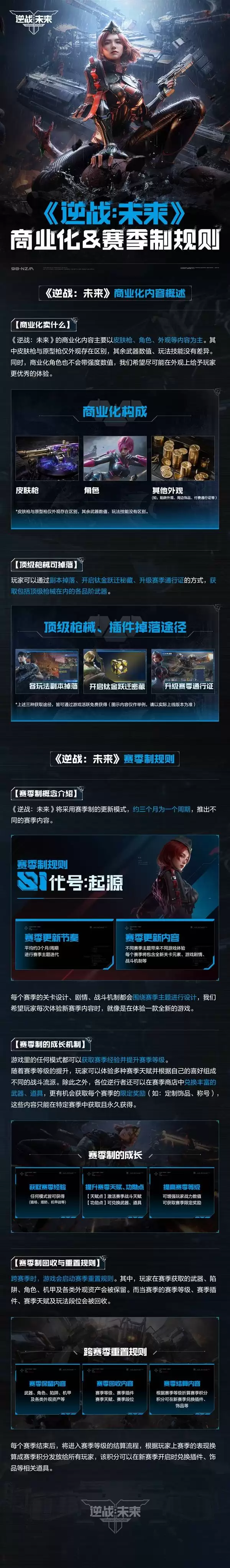 逆战未来商业化与赛季制规则介绍