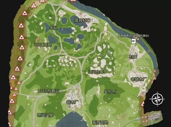 逃离塔科夫森林黑车撤离点位置分享 森林黑车撤离点在哪里