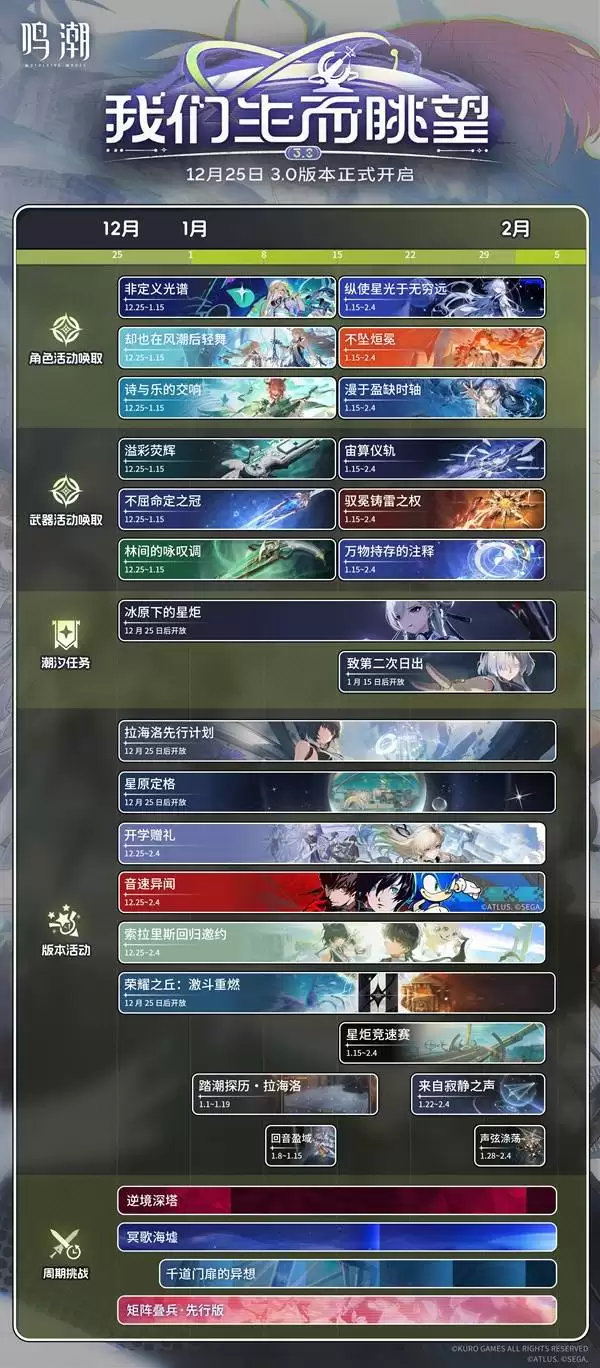 鸣潮3.0版本更新公告 新角色琳奈上线