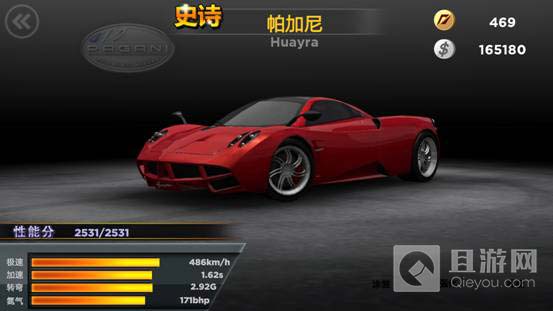 极品飞车2015史诗车辆帕加尼属性详解