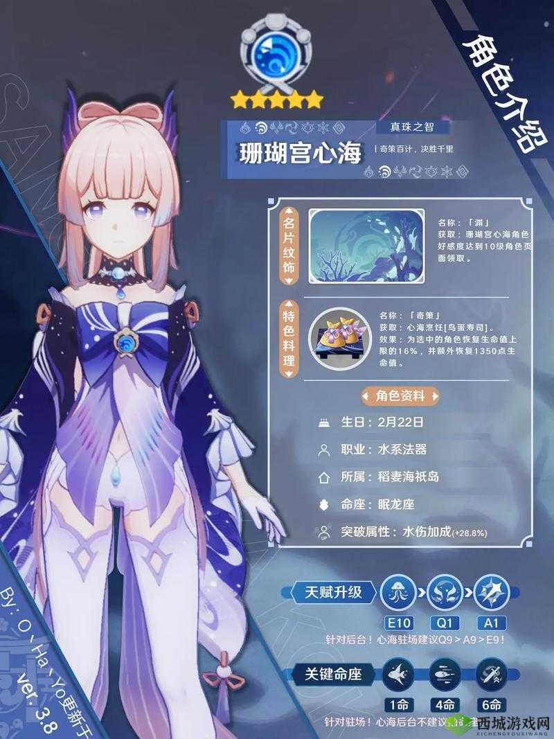 原神：珊瑚宫心海技能详解：掌握水元素之力的海域掌控者