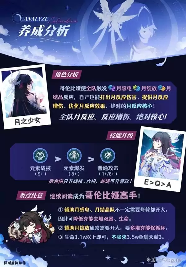 原神哥伦比娅全面养成攻略 少女武器、圣遗物与配队推荐